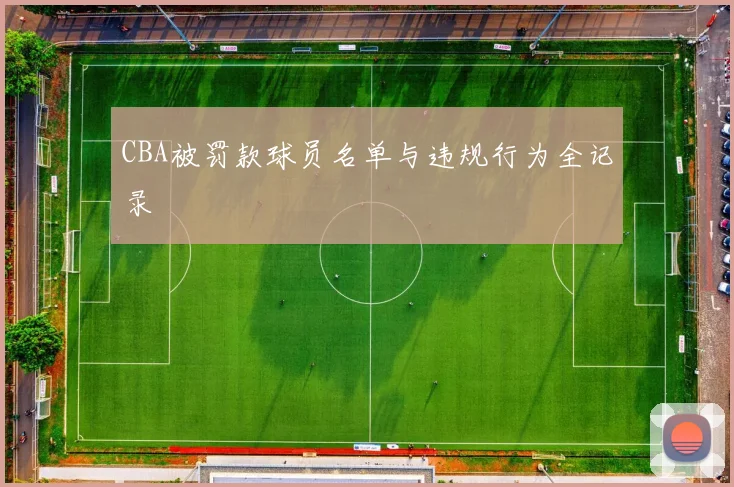 CBA被罚款球员名单与违规行为全记录